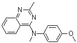 structure of CAS# 827031-83-4, (4-Methoxyphenyl)(methyl)(2-methylquinazolin-4-yl)amine