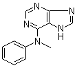 N-Methyl-N-phenyl-9H-purin-6-amine molecular structure (CAS 82760-84-7)