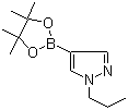 CAS # 827614-69-7, 1-Propyl-1H-pyrazole-4-boronic acid pinacol ester, 1-Propyl-4-(4,4,5,5-tetramethyl-1,3,2-dioxaborolan-2-yl)-1H-pyrazole