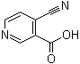 structure of CAS# 827616-51-3, 4-Cyano-3-pyridinecarboxylic acid