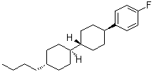 structure of CAS# 82832-28-8, [trans(trans)]-1-(4'-Butyl[1,1'-bicyclohexyl]-4-yl)-4-fluorobenzene