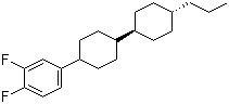 structure of CAS# 82832-57-3, trans,trans-4-(3,4-Difluorophenyl)-4''-propylbicyclohexyl