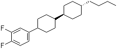 trans,trans-4-(3,4-Difluorophenyl)-4''-butylbicyclohexyl molecular structure (CAS 82832-58-4)