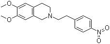 CAS # 82925-01-7, 1,2,3,4-Tetrahydro-6,7-dimethoxy-2-[2-(4-nitrophenyl)ethyl]isoquinoline, 6,7-Dimethoxy-2-[2-(4-nitro-phenyl)-ethyl]-1,2,3,4-tetrahydro-isoquinoline