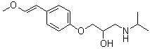 1-[4-(2-Methoxyethenyl)phenoxy]-3-[(1-methylethyl)amino]-2-propanol molecular structure (CAS 82961-02-2)