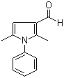 2,5-二甲基-1-苯基-1H-吡咯-3-甲醛分子结构 (CAS 83-18-1)