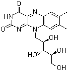 structure of CAS# 83-88-5, Riboflavin
