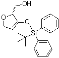 (2R)-3-[[(叔丁基)二苯基硅烷基]氧基]-2,5-二氢-2-呋喃甲醇分子结构 (CAS 830343-31-2)