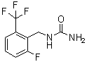 structure of CAS# 830346-46-8, N-[2-Fluoro-6-(trifluoromethyl)benzyl]urea