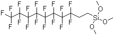 1H,1H,2H,2H-全氟癸基三甲氧基硅烷分子结构 (CAS 83048-65-1)