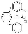 三(2-甲基苯基)膦氯化金分子结构 (CAS 83076-07-7)