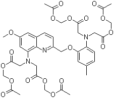 structure of CAS# 83104-85-2, Quin-2 acetoxymethyl ester