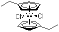 structure of CAS# 83136-76-9, 1-Ethyl-1,3-cyclopentadiene tungsten dichloride