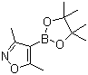 structure of CAS# 832114-00-8, 3,5-Dimethylisoxazole-4-boronic acid pinacol ester