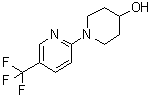 structure of CAS# 832715-03-4, 1-[5-(Trifluoromethyl)pyridin-2-yl]piperidin-4-ol