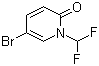 5-Bromo-1-(difluoromethyl)pyridin-2(1H)-one molecular structure (CAS 832735-61-2)