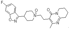 CAS 登录号：832747-55-4, 利培酮 N-氧化物, 3-[2-[4-(6-氟-1,2-苯并异恶唑-3-基)-1-氧代-1-哌啶基]乙基]-6,7,8,9-四氢-2-甲基-4H-吡啶并[1,2-a]嘧啶-4-酮