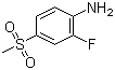 structure of CAS# 832755-13-2, 2-Fluoro-4-(methylsulfonyl)aniline