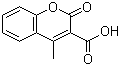 structure of CAS# 833-31-8, 4-Methyl-2-oxo-2H-chromene-3-carboxylic acid