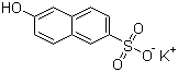 2-萘酚-6-磺酸钾分子结构 (CAS 833-66-9)
