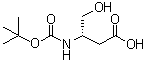 (3S)-3-[[叔丁氧羰基]氨基]-4-羟基丁酸分子结构 (CAS 83345-44-2)