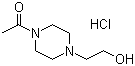 1-Acetyl-4-(2-hydroxyethyl)piperazine hydrochloride molecular structure (CAS 83502-55-0)