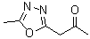 structure of CAS# 83553-13-3, 1-(5-Methyl-1,3,4-oxadiazol-2-yl)-2-propanone