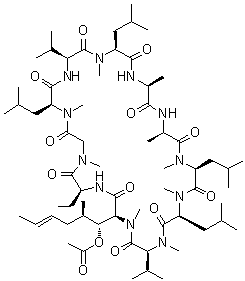 O-乙酰基环孢菌素 A分子结构 (CAS 83602-41-9)