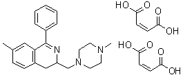 CAS # 83658-73-5, 3,4-Dihydro-7-methyl-3-[(4-methyl-1-piperazinyl)methyl]-1-phenylisoquinoline (Z)-2-butenedioate (1:2)