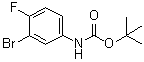 (3-溴-4-氟苯基)氨基甲酸叔丁酯分子结构 (CAS 836619-77-3)