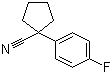 structure of CAS# 83706-50-7, 1-(4-Fluorophenyl)cyclopentanecarbonitrile