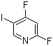 structure of CAS# 837364-89-3, 2,4-Difluoro-5-iodopyridine