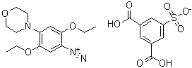 CAS 登录号：83749-57-9, 2,5-二乙氧基-4-(4-吗啉基)偶氮苯 5-磺基-1,3-苯二甲酸盐