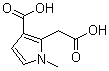 structure of CAS# 83863-74-5, 3-Carboxy-1-methyl-1H-pyrrole-2-acetic acid