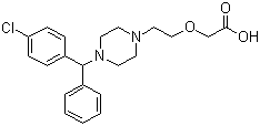 structure of CAS# 83881-51-0, Cetirizine