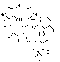 structure of CAS# 83905-01-5, Azithromycin
