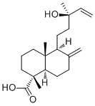 CAS 登录号：83915-59-7, 13-羟基赖百当-8(17),14-二烯-18-酸