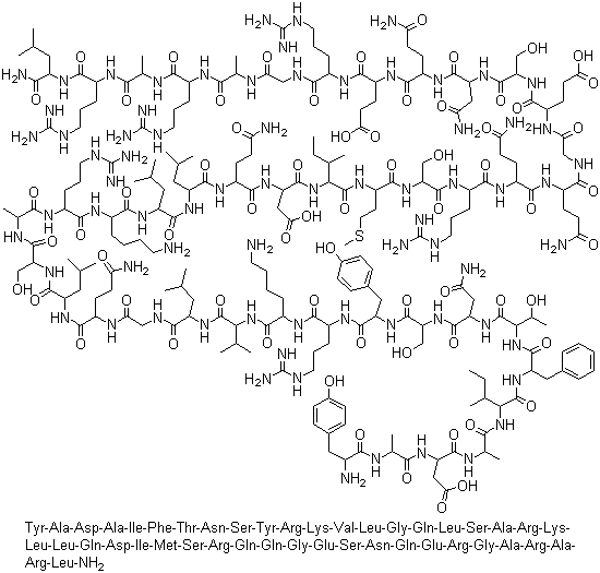 structure of CAS# 83930-13-6, Somatorelin
