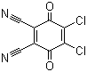 structure of CAS# 84-58-2, 2,3-Dichloro-5,6-dicyano-1,4-benzoquinone