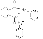 structure of CAS# 84-70-8, Bis(phenylmercuric) phthalate