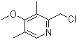 2-(Chloromethyl)-3,5-dimethyl-4-methoxypyridine molecular structure (CAS 84006-10-0)