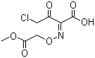 structure of CAS# 84080-70-6, 2-Methoxycarbonylmethoxyimino-4-chloro-3-oxobutyric acid
