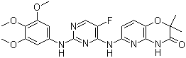 structure of CAS# 841290-80-0, R-406