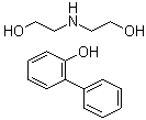 [1,1'-联苯]-2-醇与2,2'-亚氨基二[乙醇]的化合物分子结构 (CAS 84145-03-9)