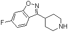 structure of CAS# 84163-77-9, 6-Fluoro-3-(4-piperidinyl)-1,2-benzisoxazole