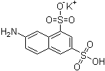 Monopotassium 7-aminonaphthalene-1,3-disulfonate molecular structure (CAS 842-15-9)