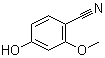 structure of CAS# 84224-29-3, 4-Hydroxy-2-methoxybenzonitrile
