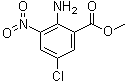 structure of CAS# 84228-49-9, 2-Amino-5-chloro-3-nitrobenzoic acid methyl ester