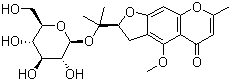 structure of CAS# 84272-85-5, 4'-O-beta-D-Glucosyl-5-O-methylvisamminol