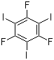 structure of CAS# 84322-56-5, 1,3,5-Trifluoro-2,4,6-triiodobenzene